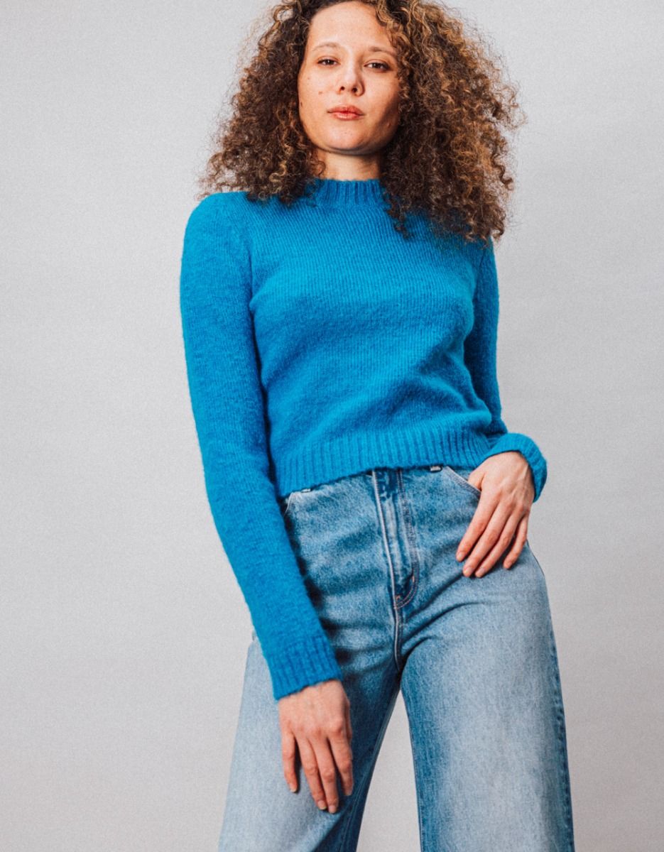 Mariner Fuzzy Knit in Azul_1