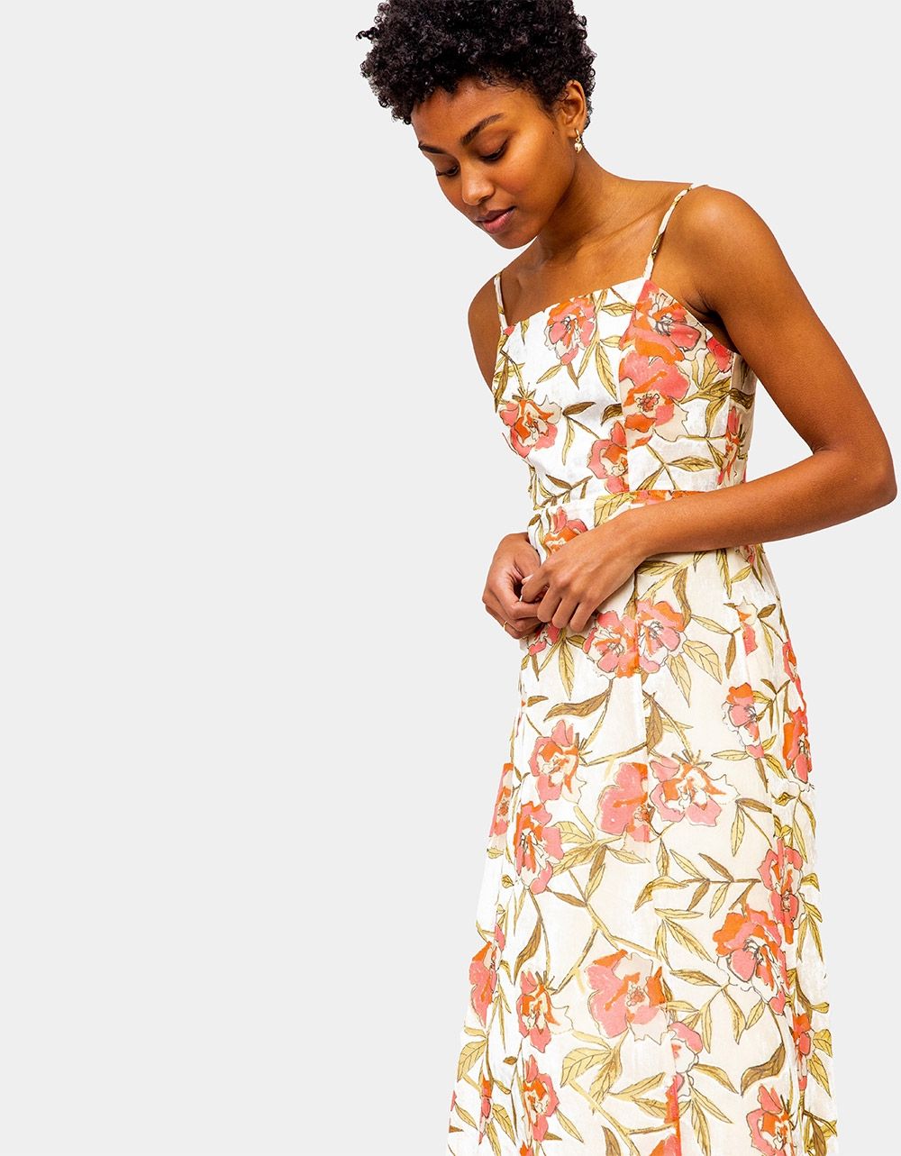 Medellin Velvet Midi Dress_3