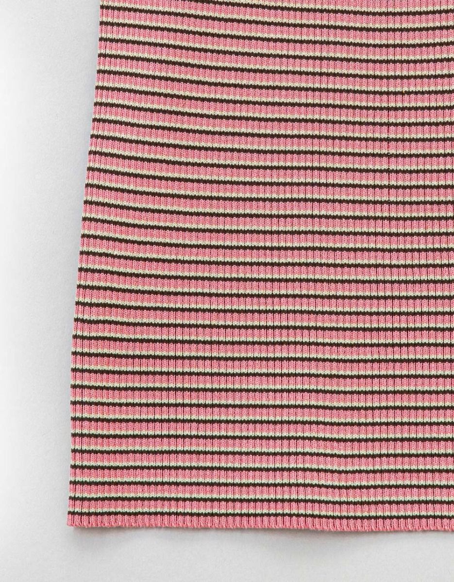 Mia Stripe Dress in Pink Multi_1