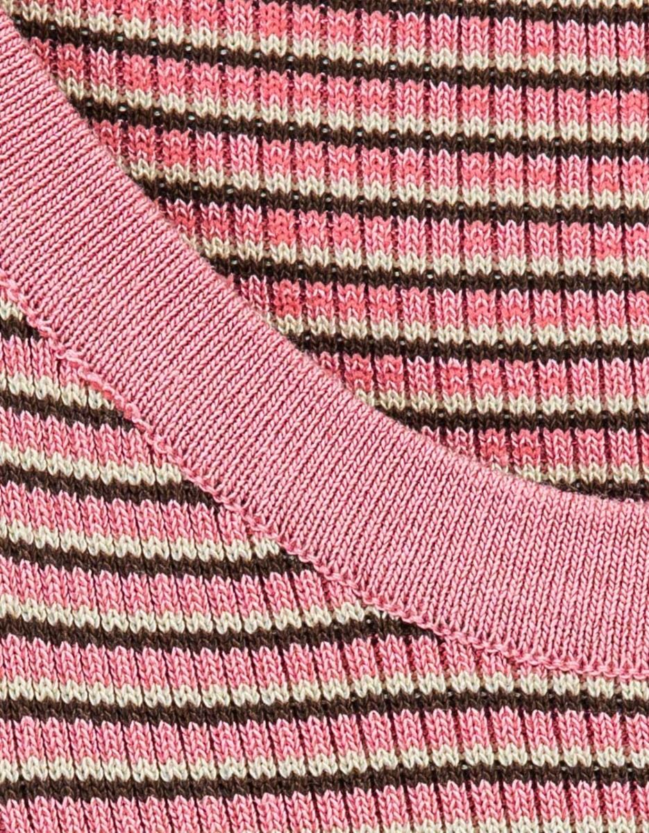 Mia Stripe Dress in Pink Multi_3