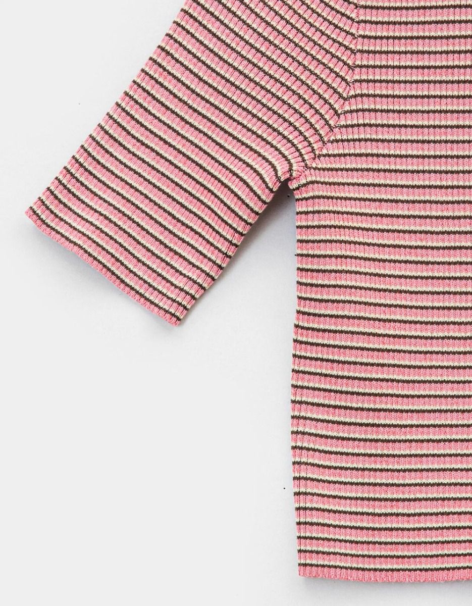 Mia Stripe Top in Pink Multi_1