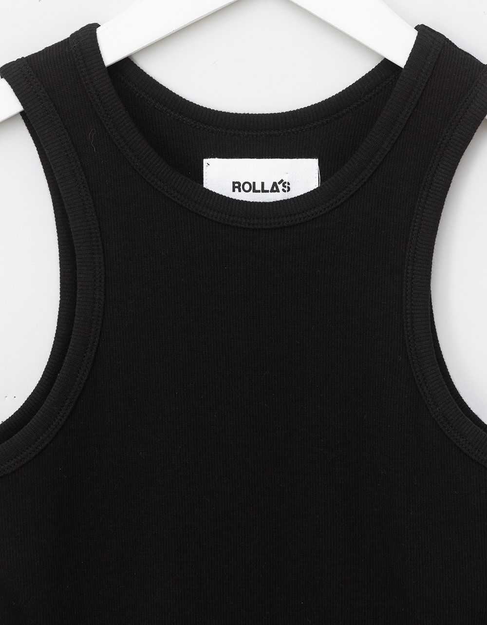 Miller Rib Baby Tank in Black_1