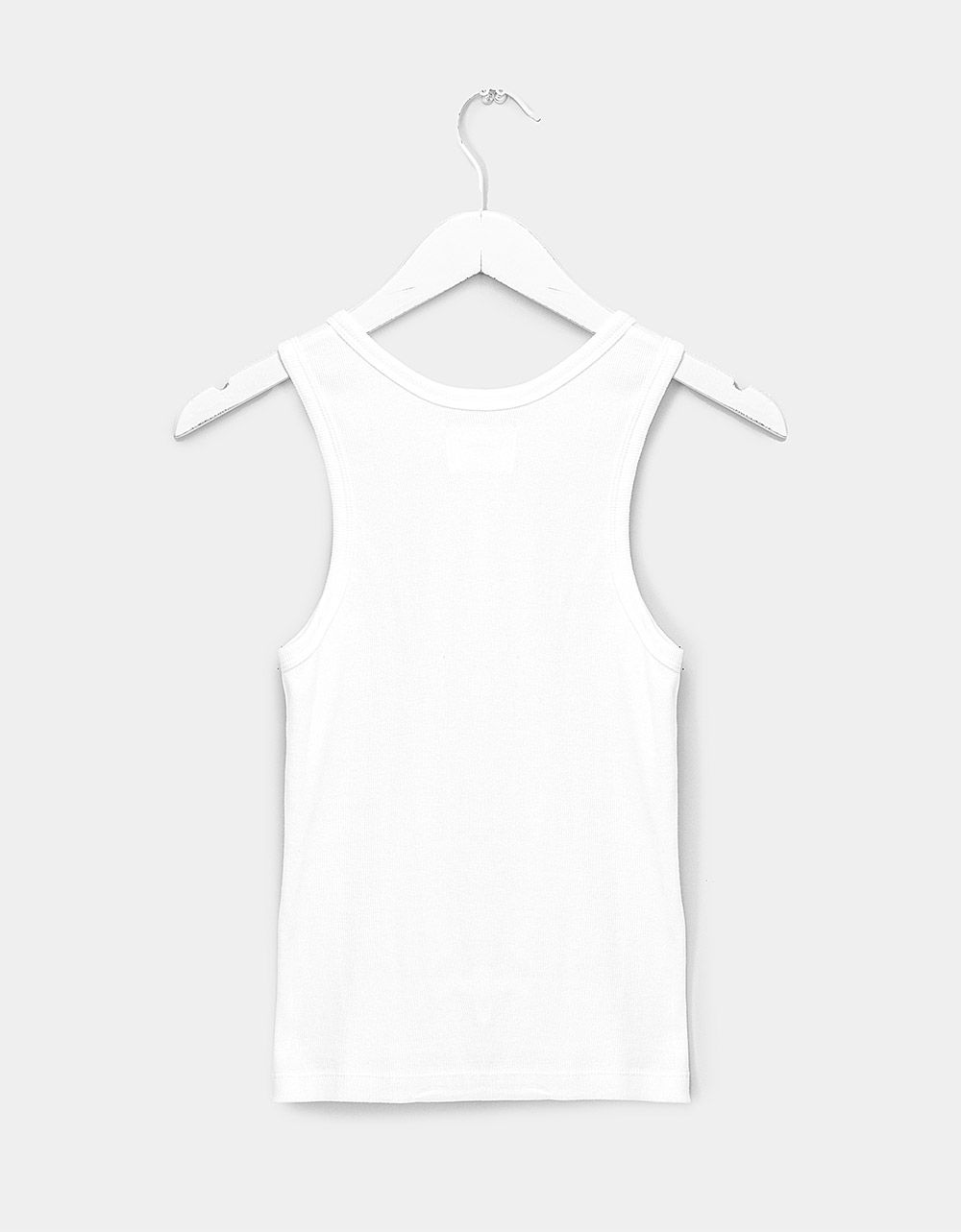 Miller Rib Baby Tank in White_4