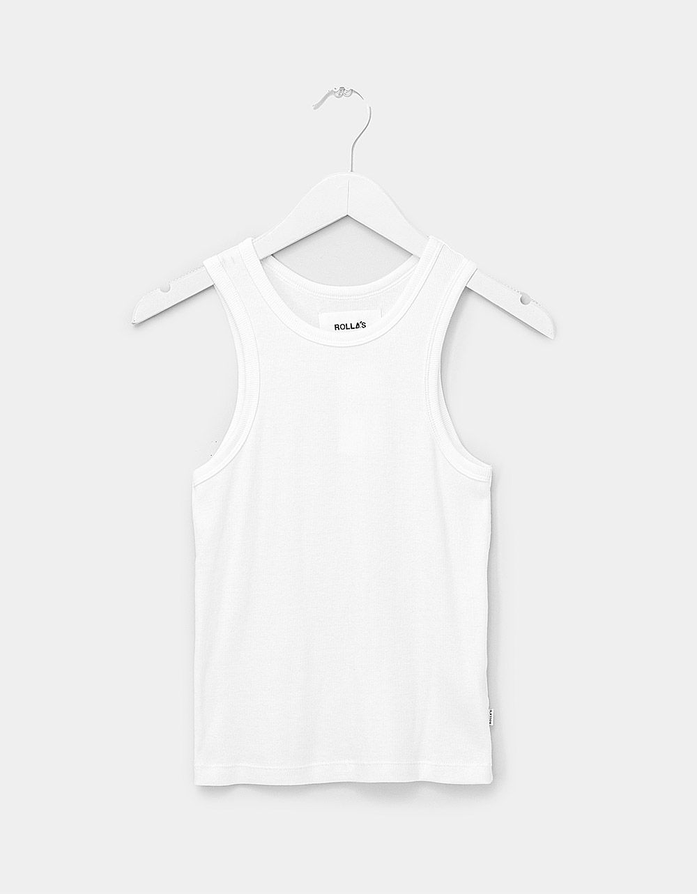 Miller Rib Baby Tank in White_0