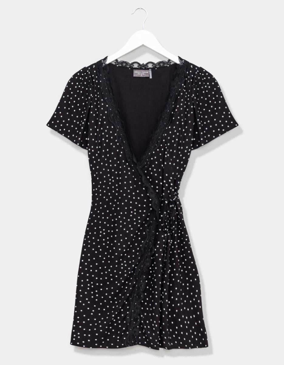 Mimi Lace Trim Dress_0