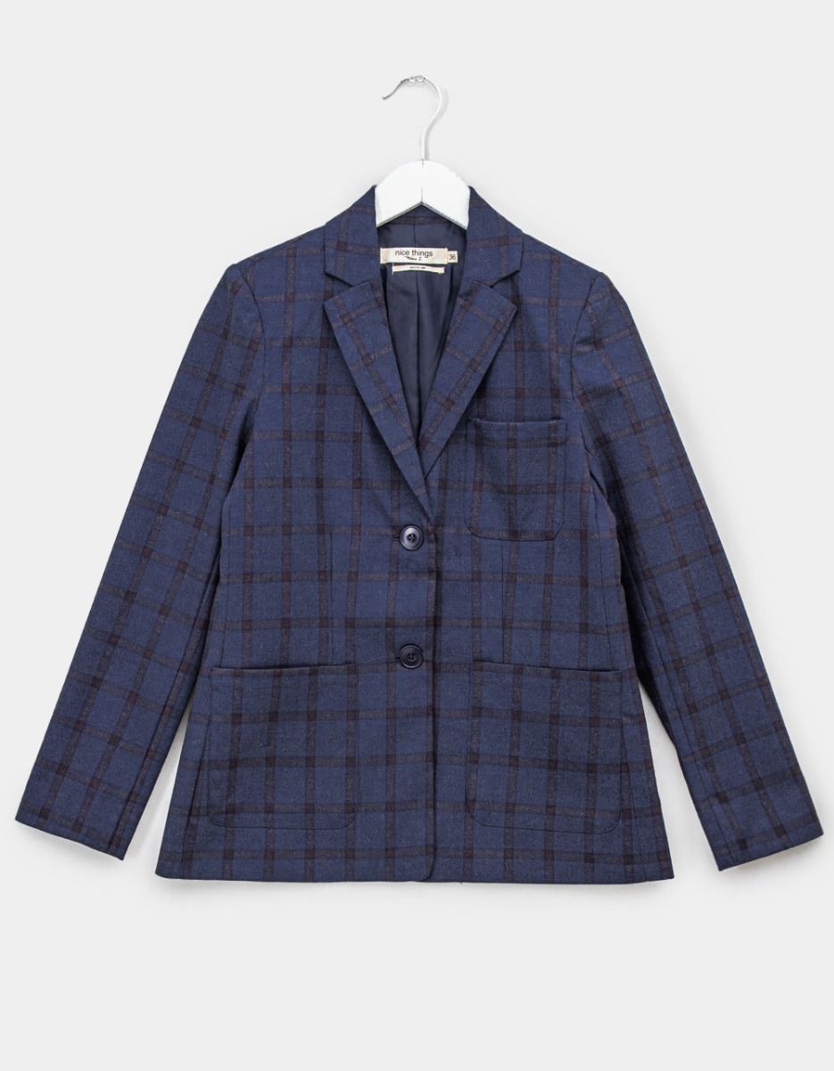 Mix Check Blazer_0