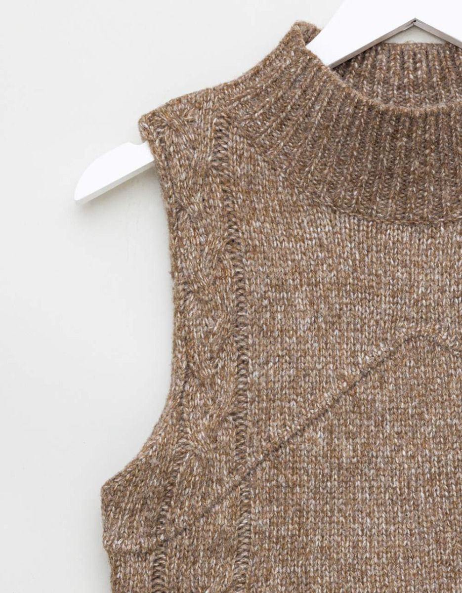 Mocha Split Vest_1