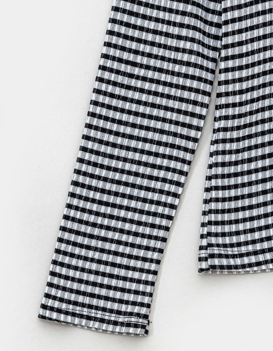 Mock Neck Stripe LS_7