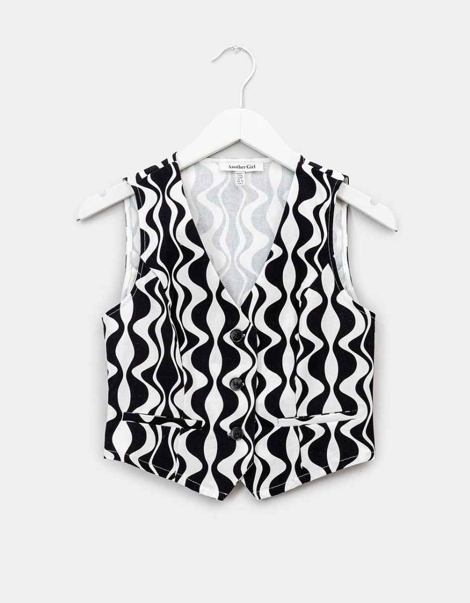 Mono Print Vest_0