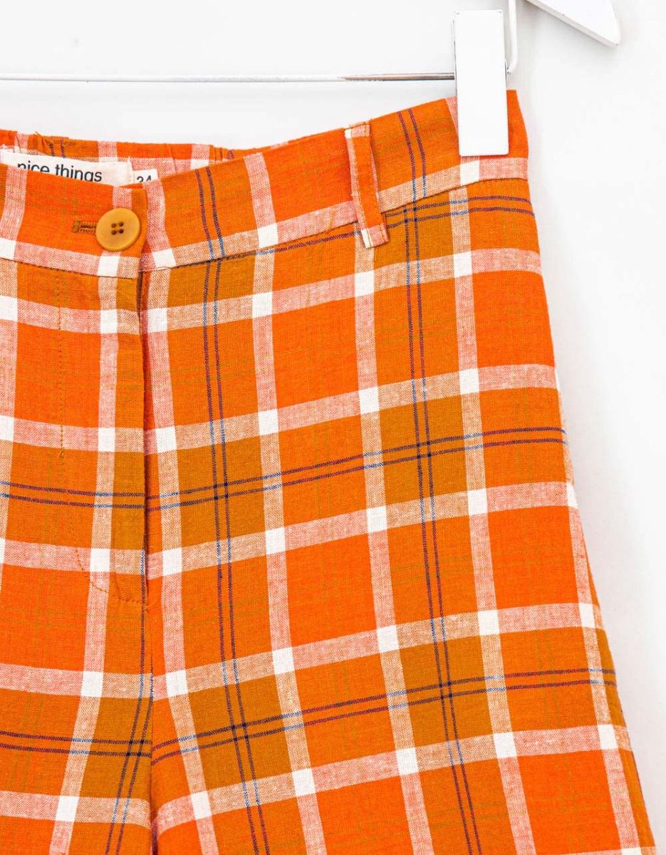 Multi Check Linen Pants_6