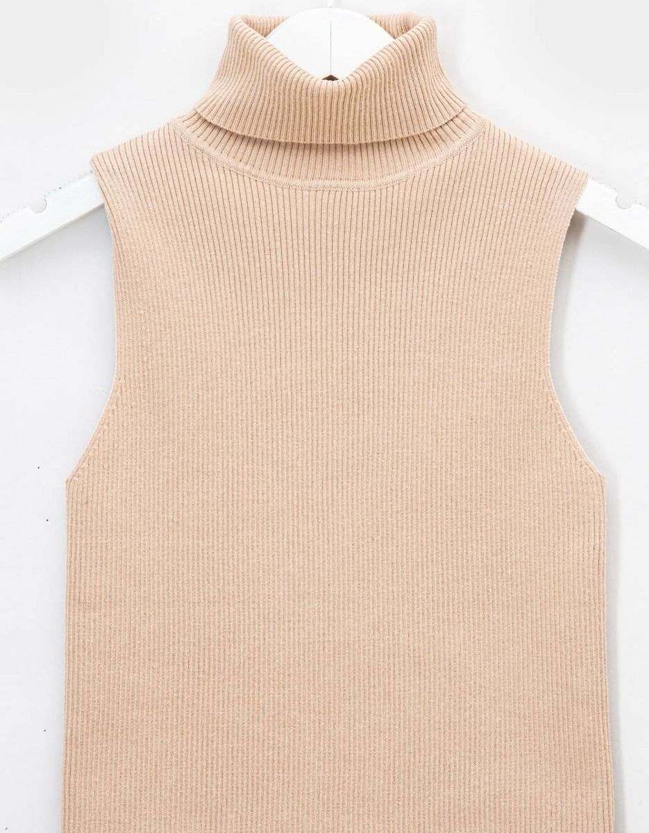 Nadie Knit Turtle in Beige_5