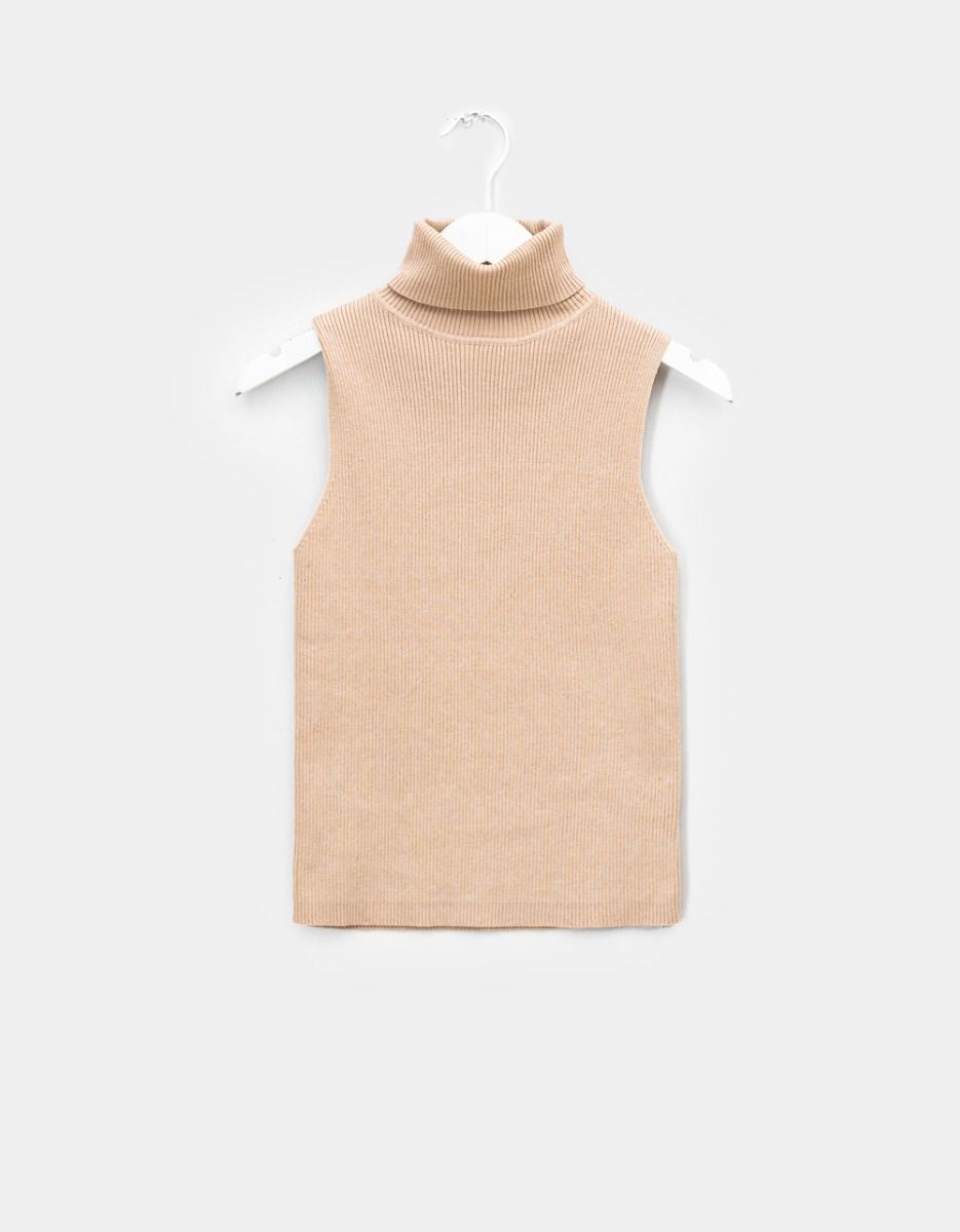 Nadie Knit Turtle in Beige_0