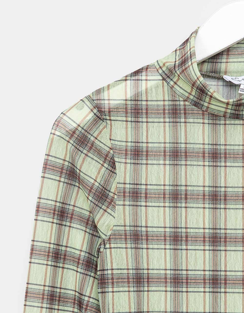 Nana Plaid Turtleneck_1