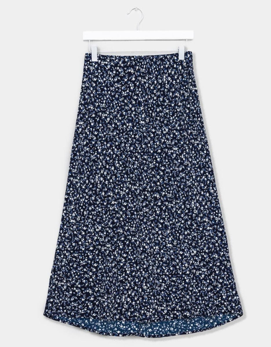 Navy Flower Skirt_0