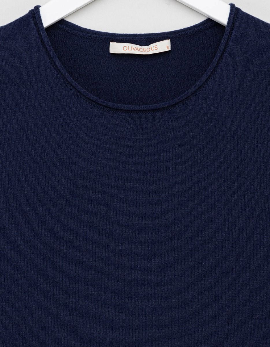 Navy Mia Knit Tee_2