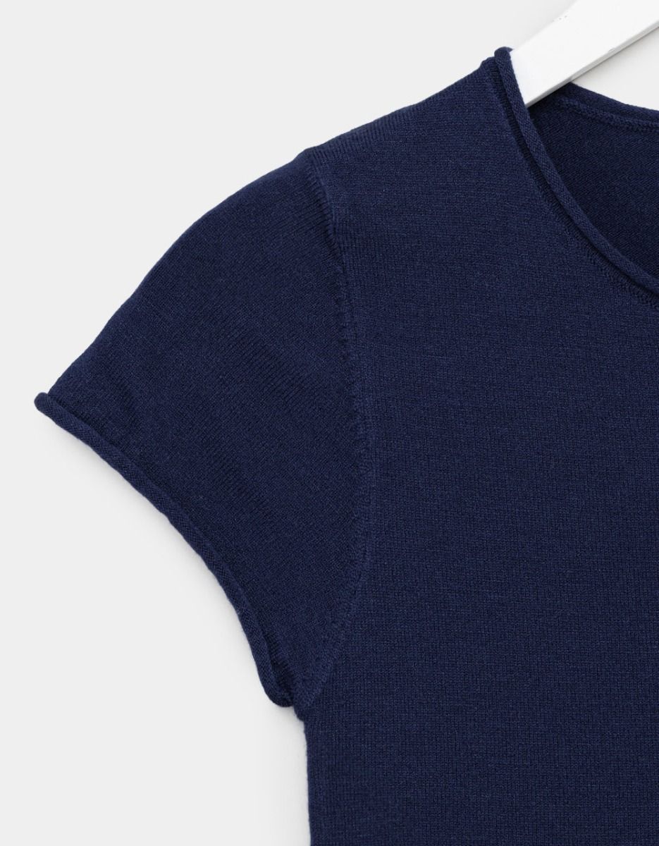 Navy Mia Knit Tee_1
