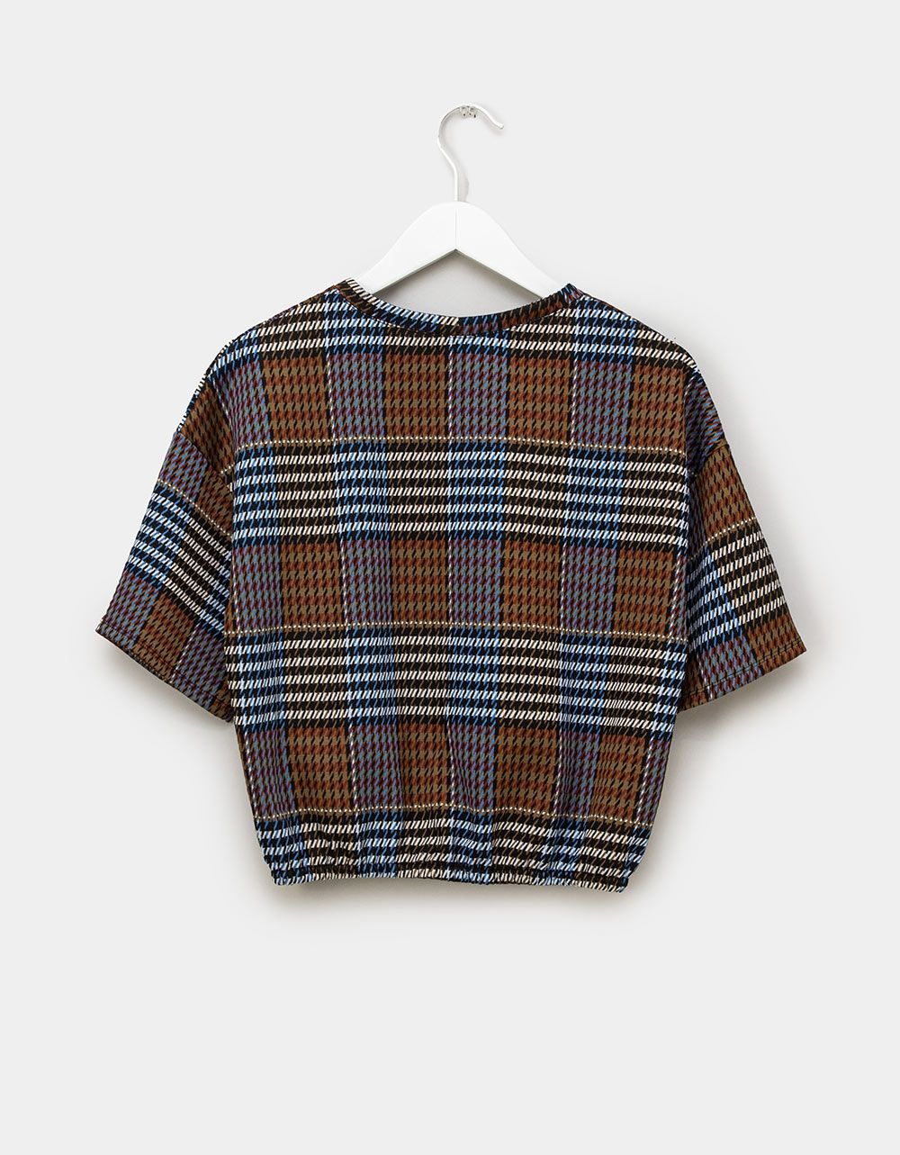 Nika Plaid Banded Top_3