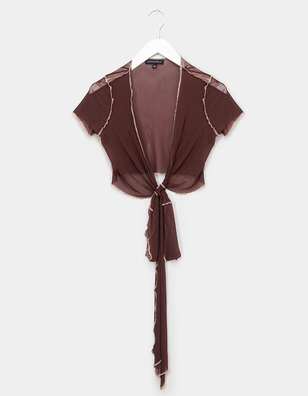 Nina Wrap Top in Espresso_0