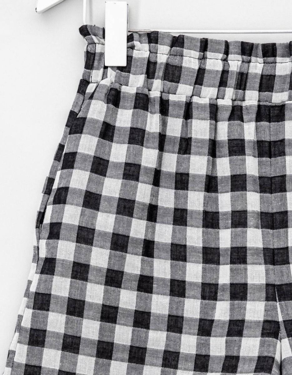 Noir Check Shorts_1