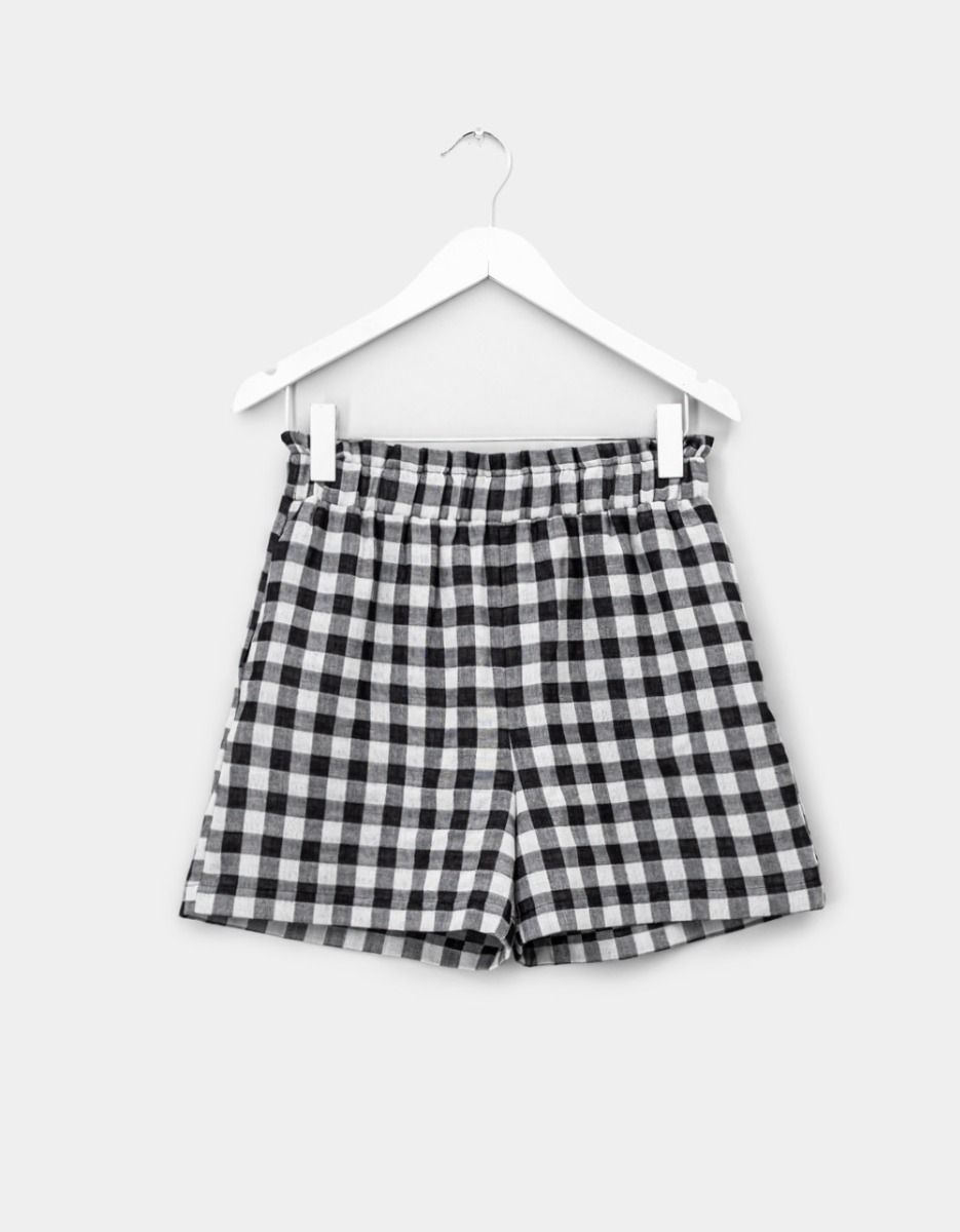 Noir Check Shorts_0
