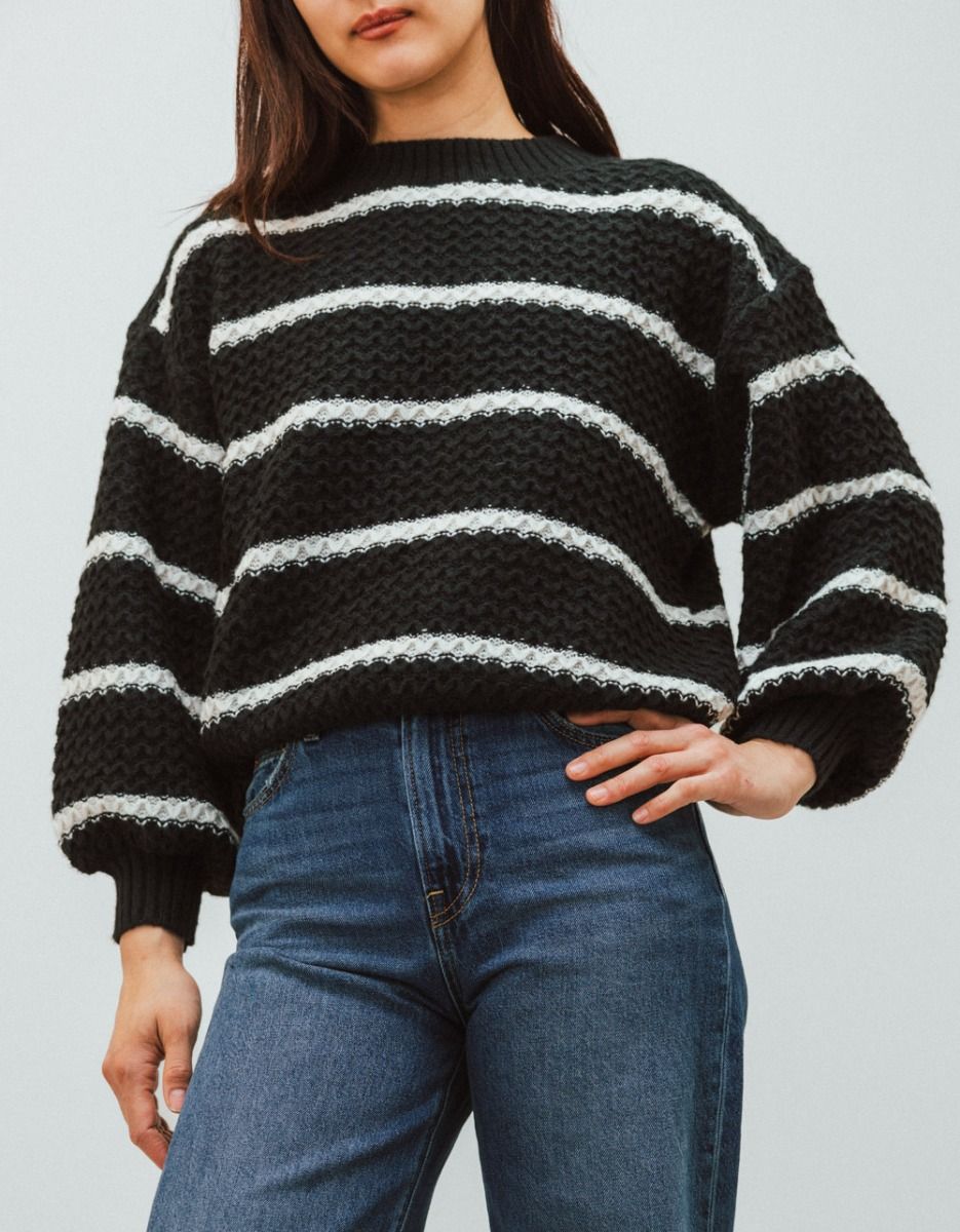 Noir Stripe Sweater_2
