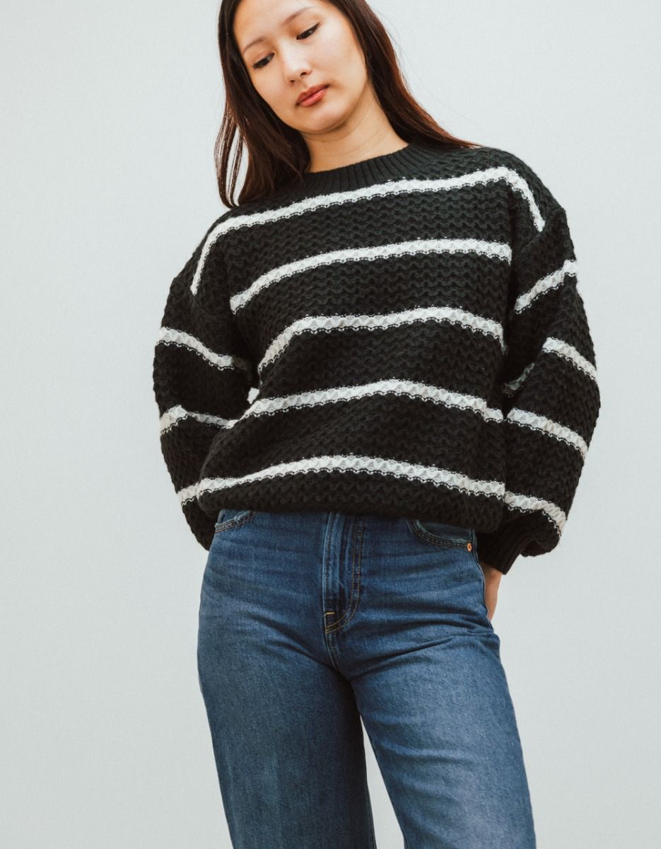 Noir Stripe Sweater_1