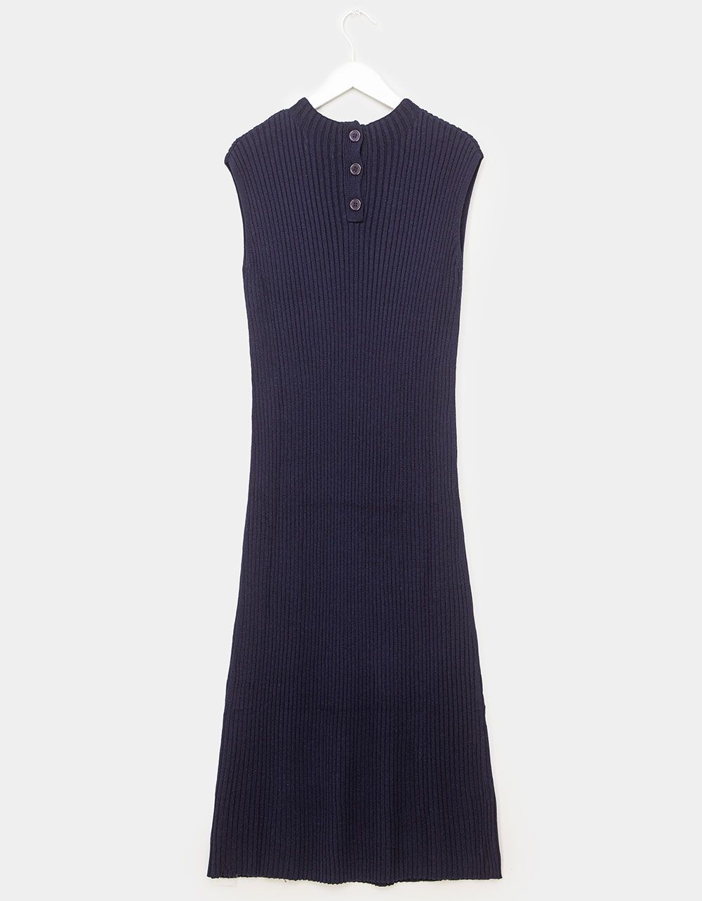 Norah Column Knit Vest in Deep Navy_4