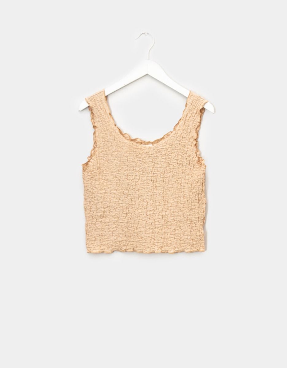 Nox Crinkle Top in Cafe_0