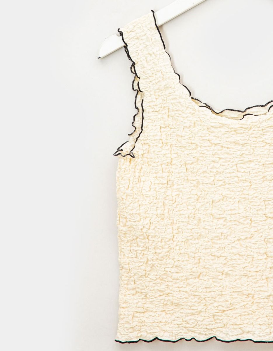 Nox Crinkle Top in Ivory_2