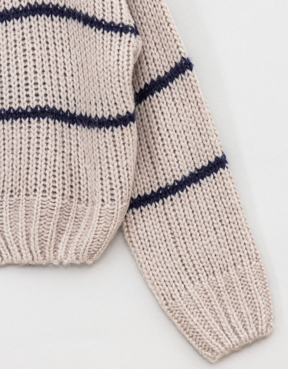 Oatmeal Stripe Cardi_1