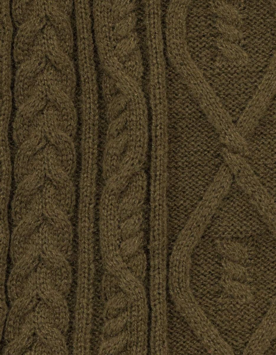 Olive Cable Sweater_4