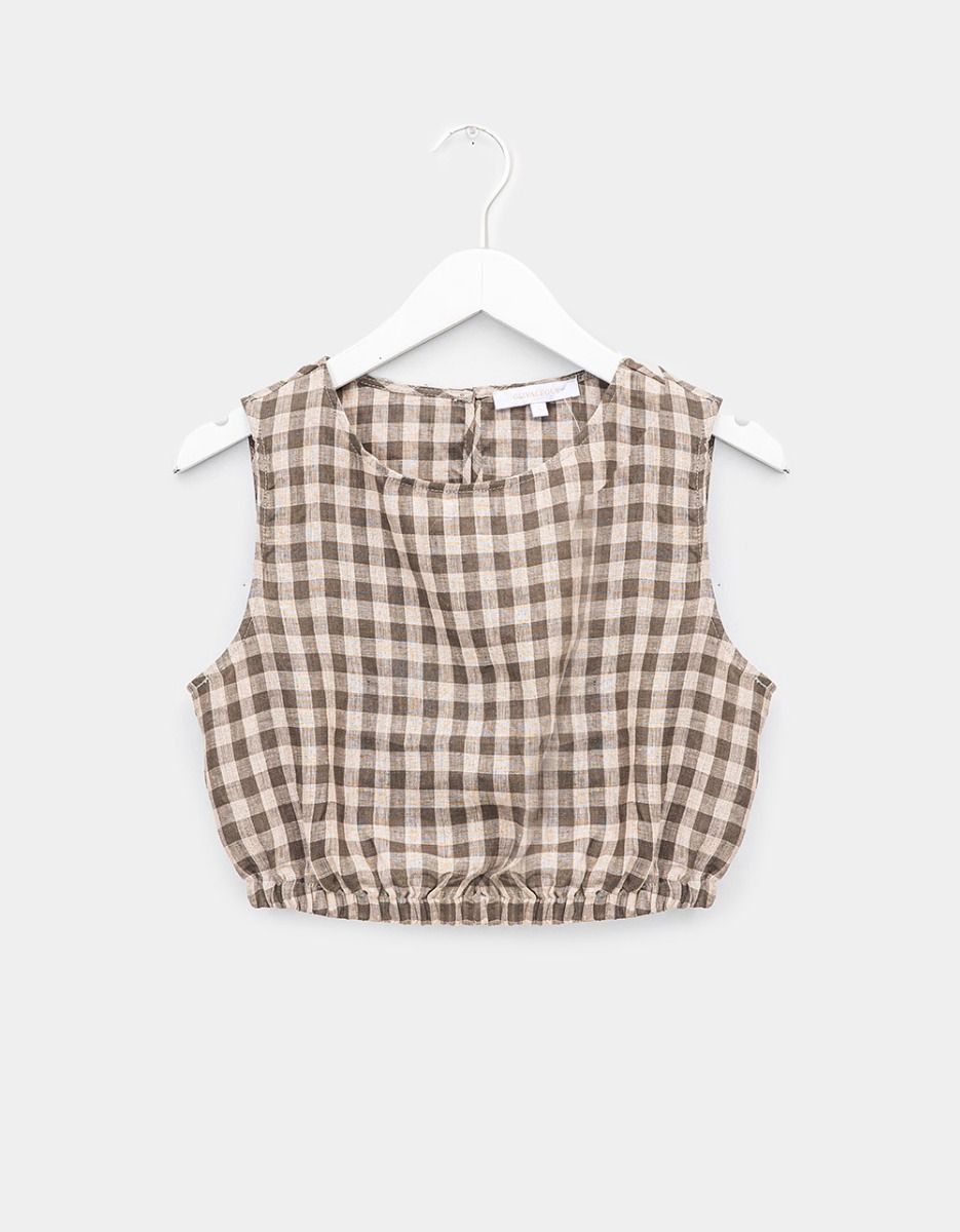 Olivia Plaid Top_0