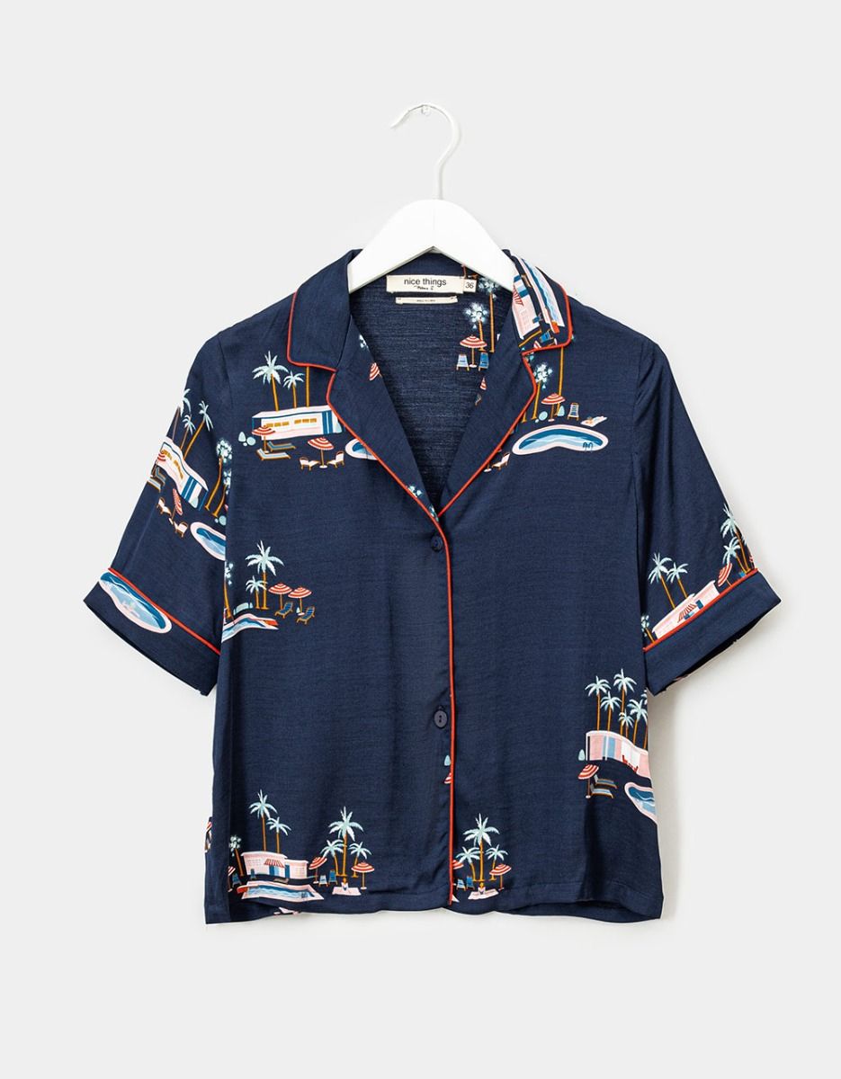 Palm Springs Print Shirt_0