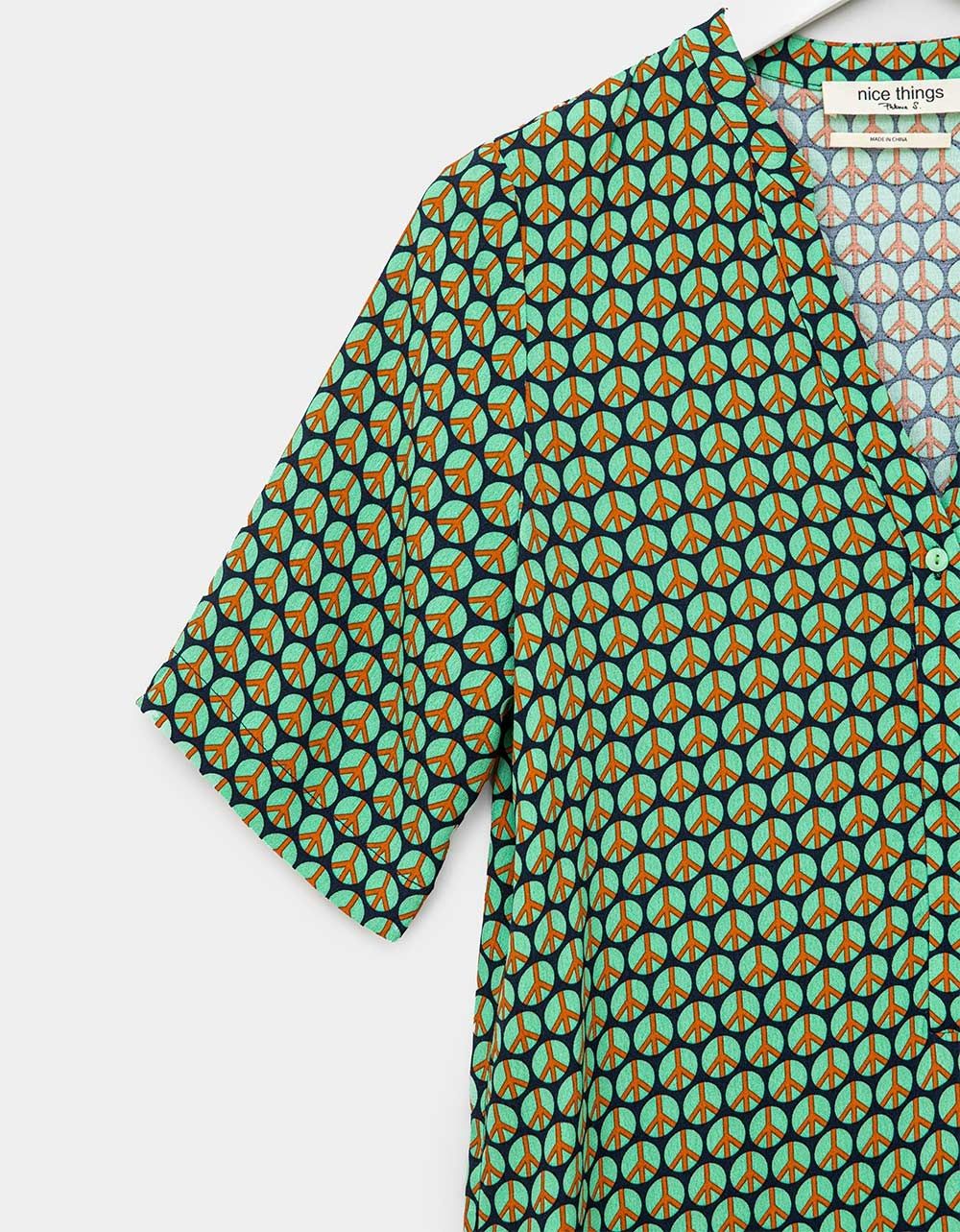 Peace Dot Tunic Dress_2