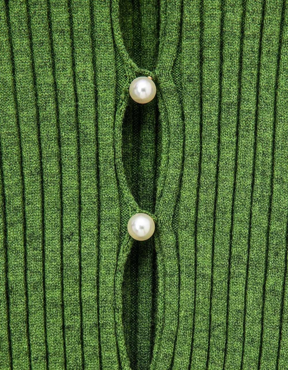 Pearl Button Cardi in Matcha_3