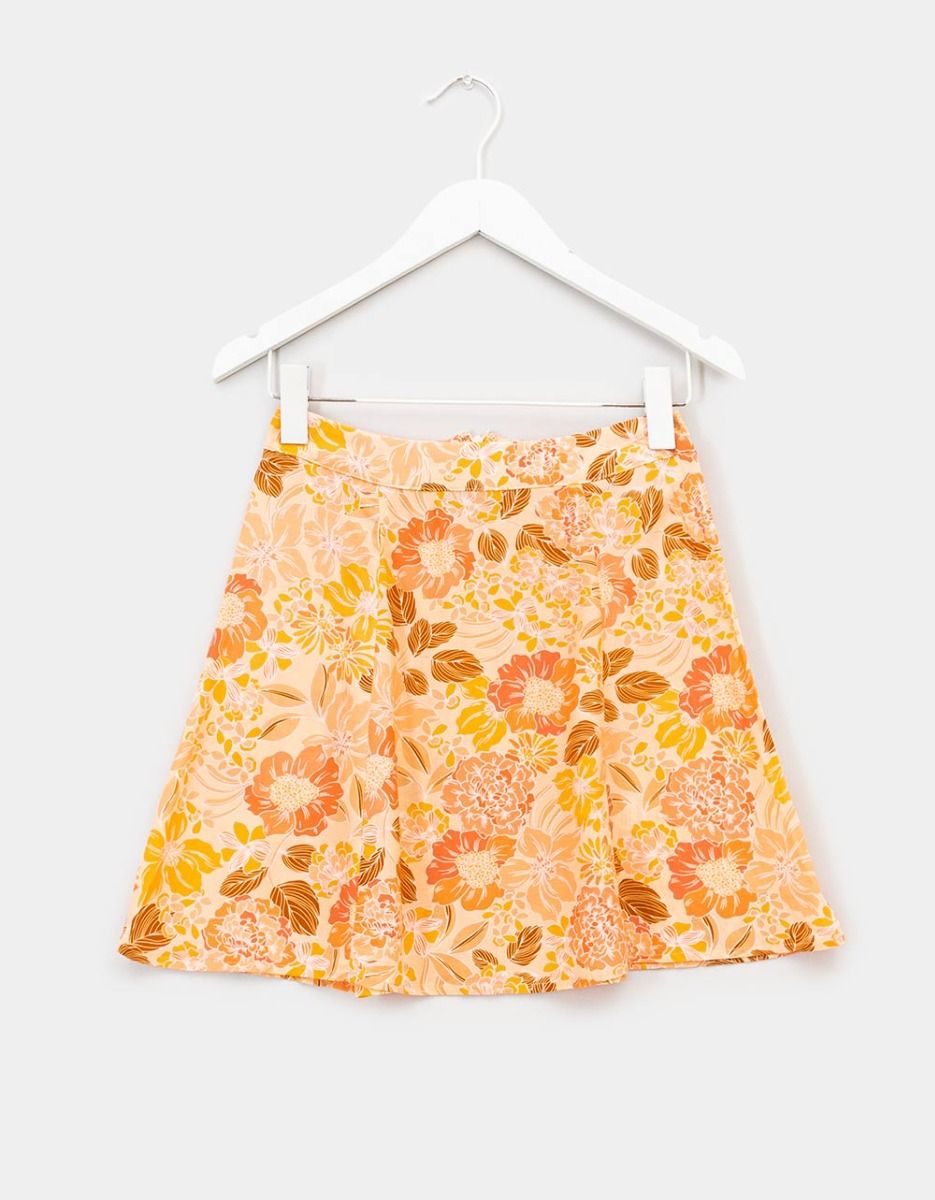 Peche Flower Skirt_0