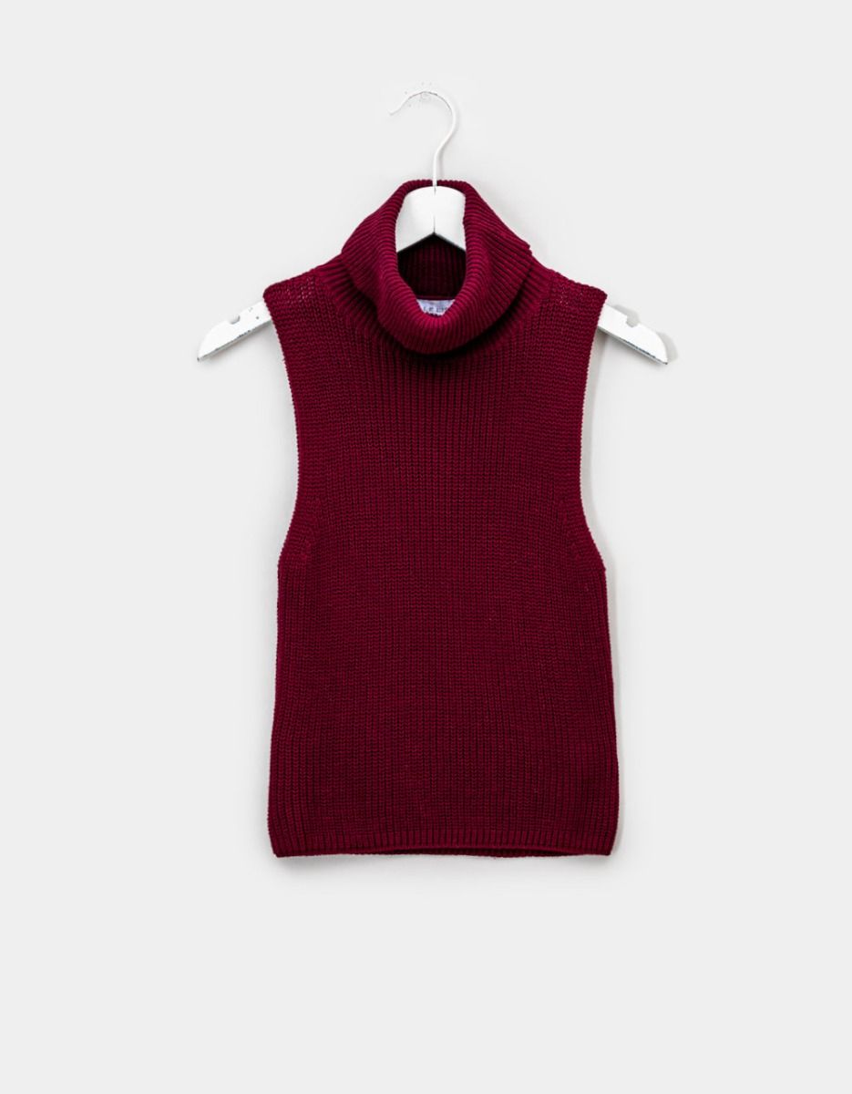 Pia Knit Turtle in Burgundy_0