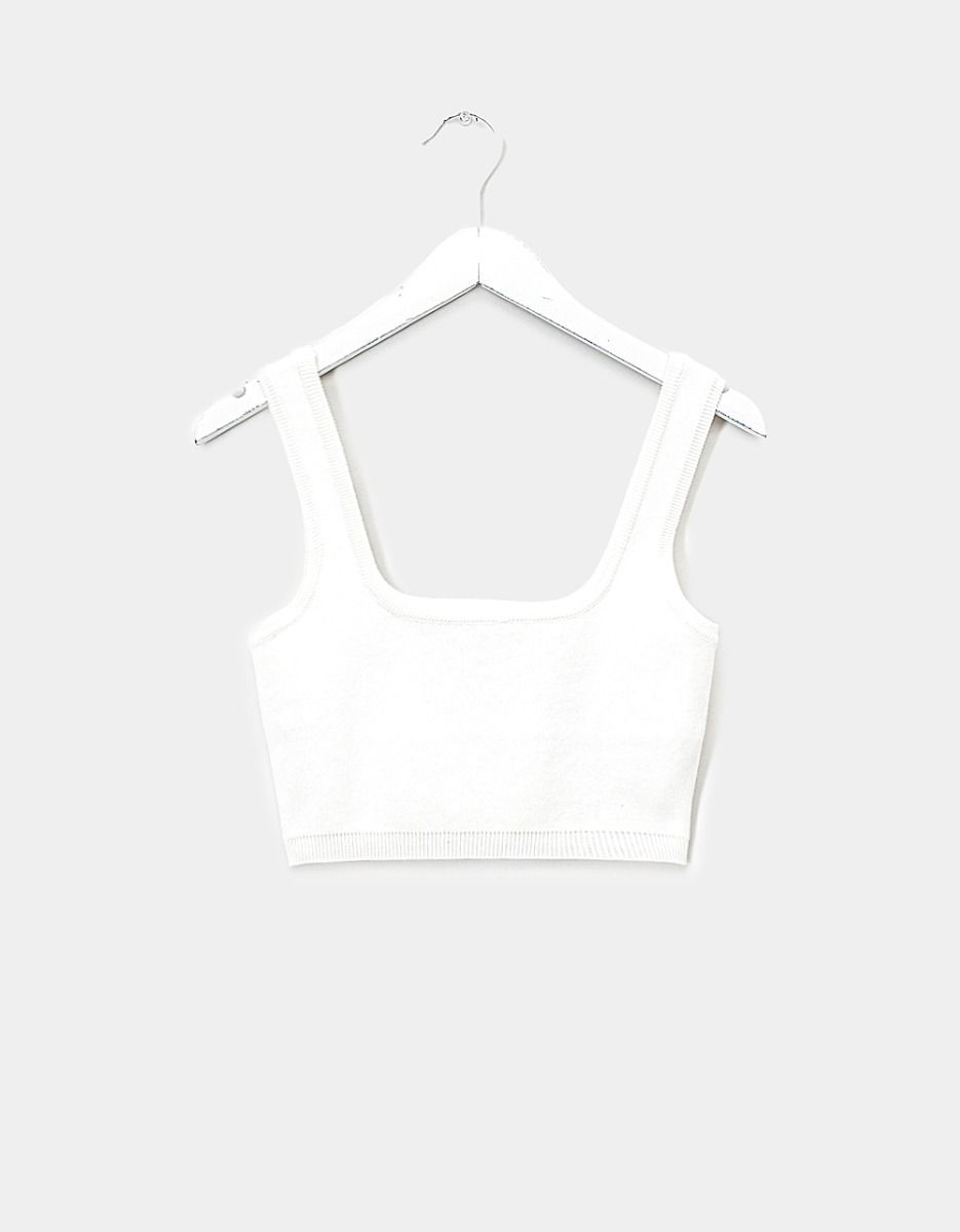 Piccola Crop Knit in Ivory_0