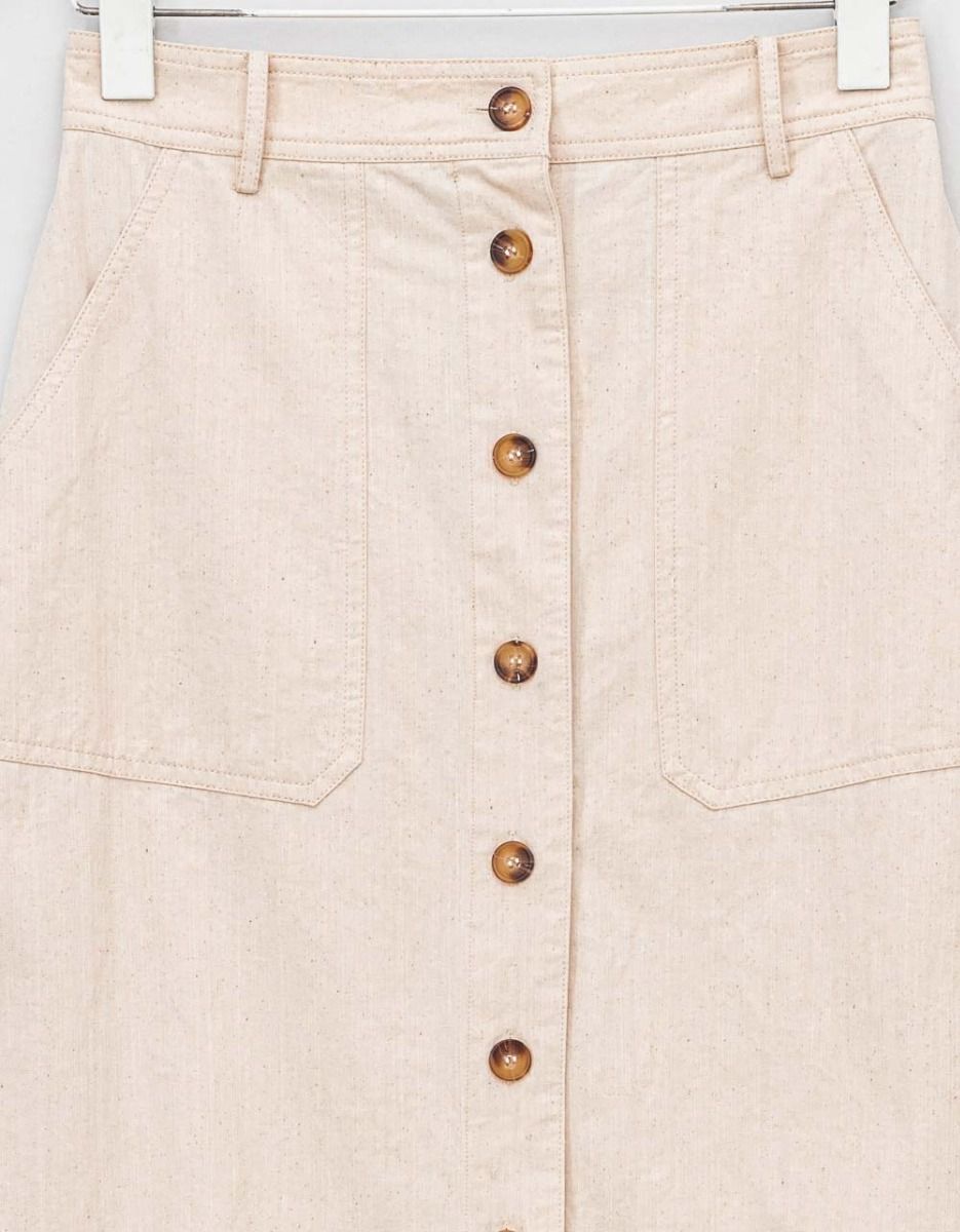 Pinar Utility Skirt in Creme_1