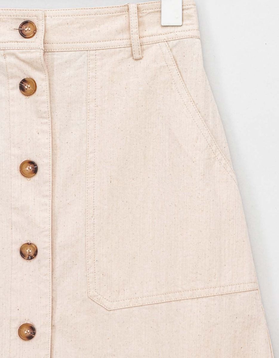 Pinar Utility Skirt in Creme_2