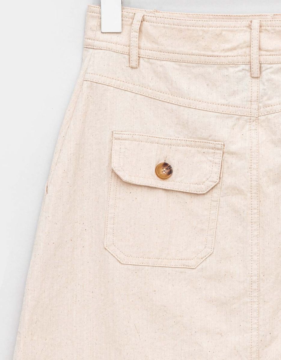 Pinar Utility Skirt in Creme_5