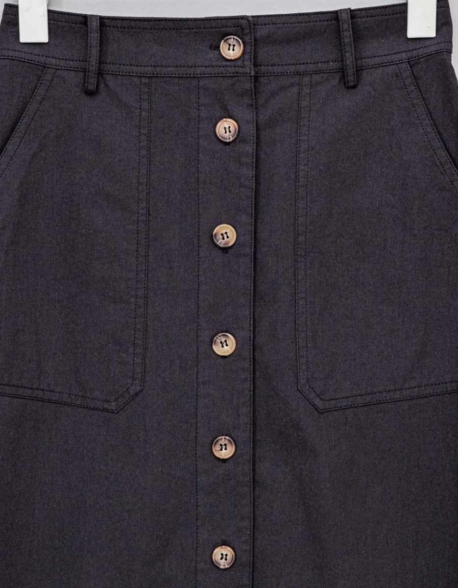 Pinar Utility Skirt in Noir_2