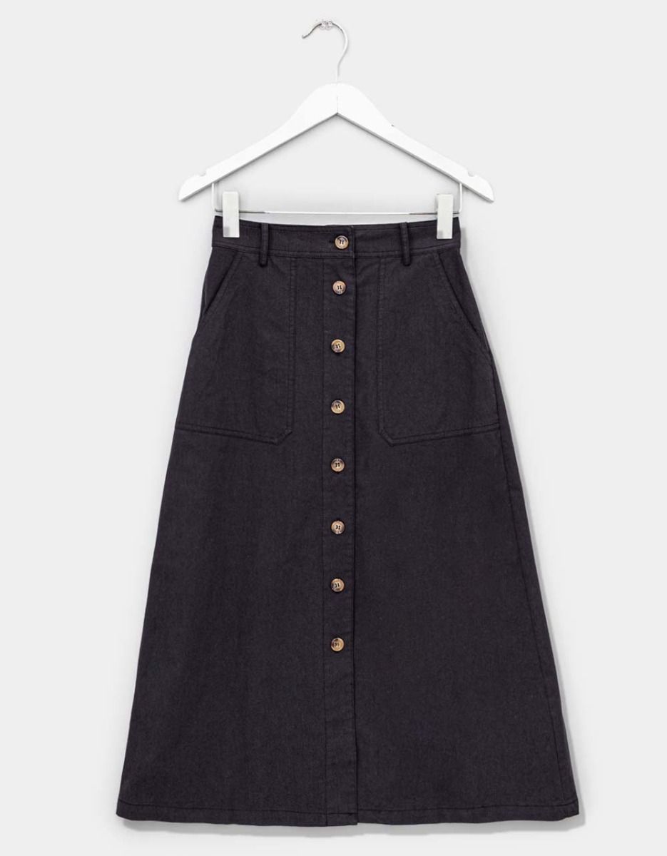 Pinar Utility Skirt in Noir_0