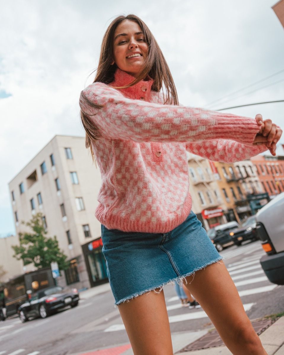 Pink Check Sweater_3