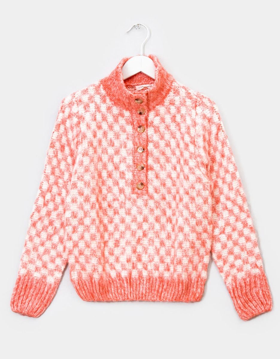 Pink Check Sweater_0