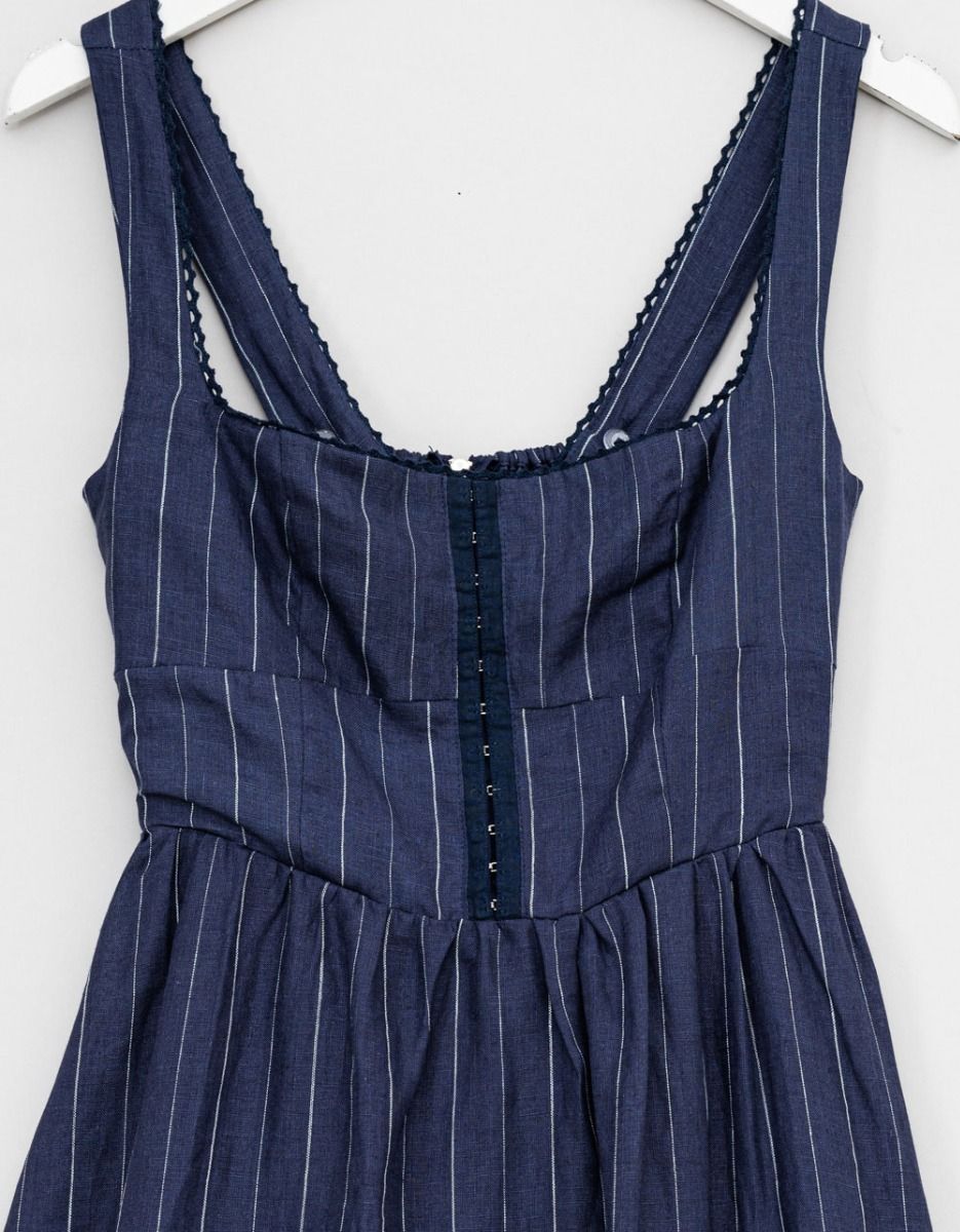 Pinstripe Daphne Dress_4