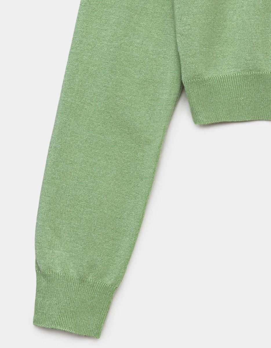 Pistachio V-Neck Cardi_1