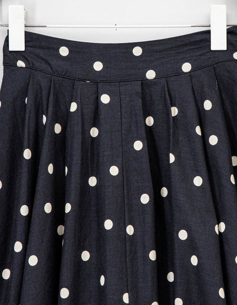 Pleated Dot Skirt_3