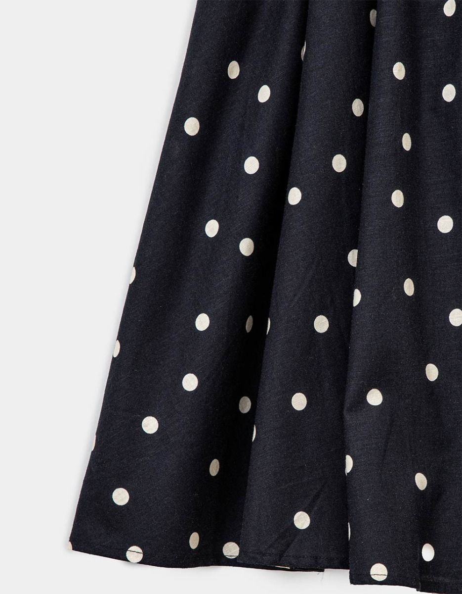 Pleated Dot Skirt_4