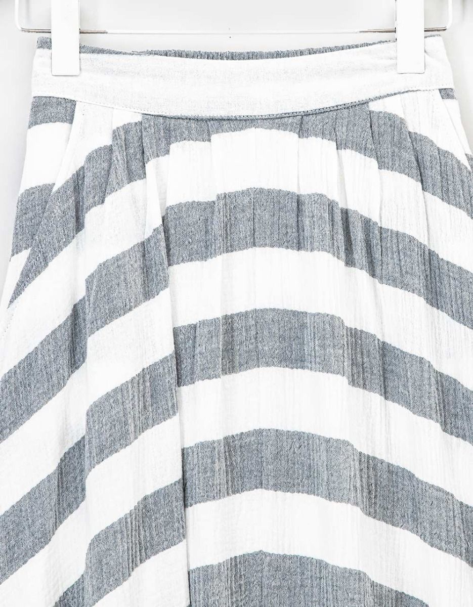 Pleated Stripe Skirt_3